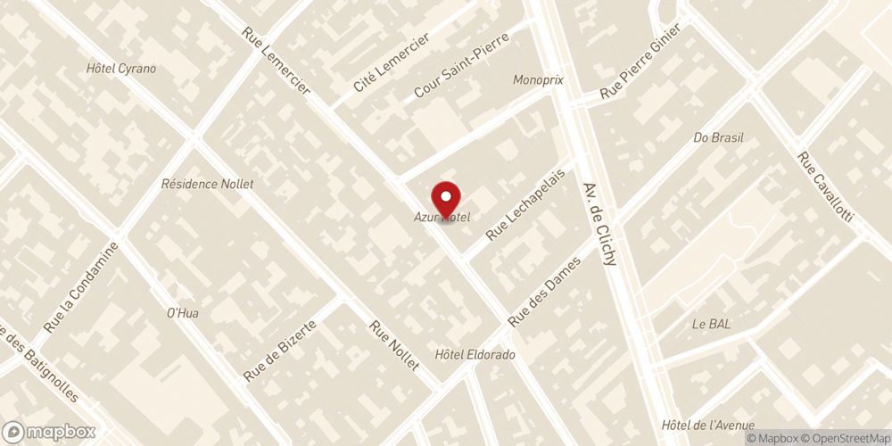 Localisation de La Cave du Poney Qui Tousse — 10 Rue Lemercier, 75017 Paris